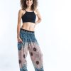 Women HaremPants | Geometric Mandalas Women'S Harem Pants In Silver Gray