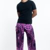 Men HaremPants | Paisley Mandalas Men'S Harem Pants In Purple