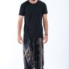 Men HaremPants | Diamond Peacock Drop Crotch Men'S Harem Pants In Black