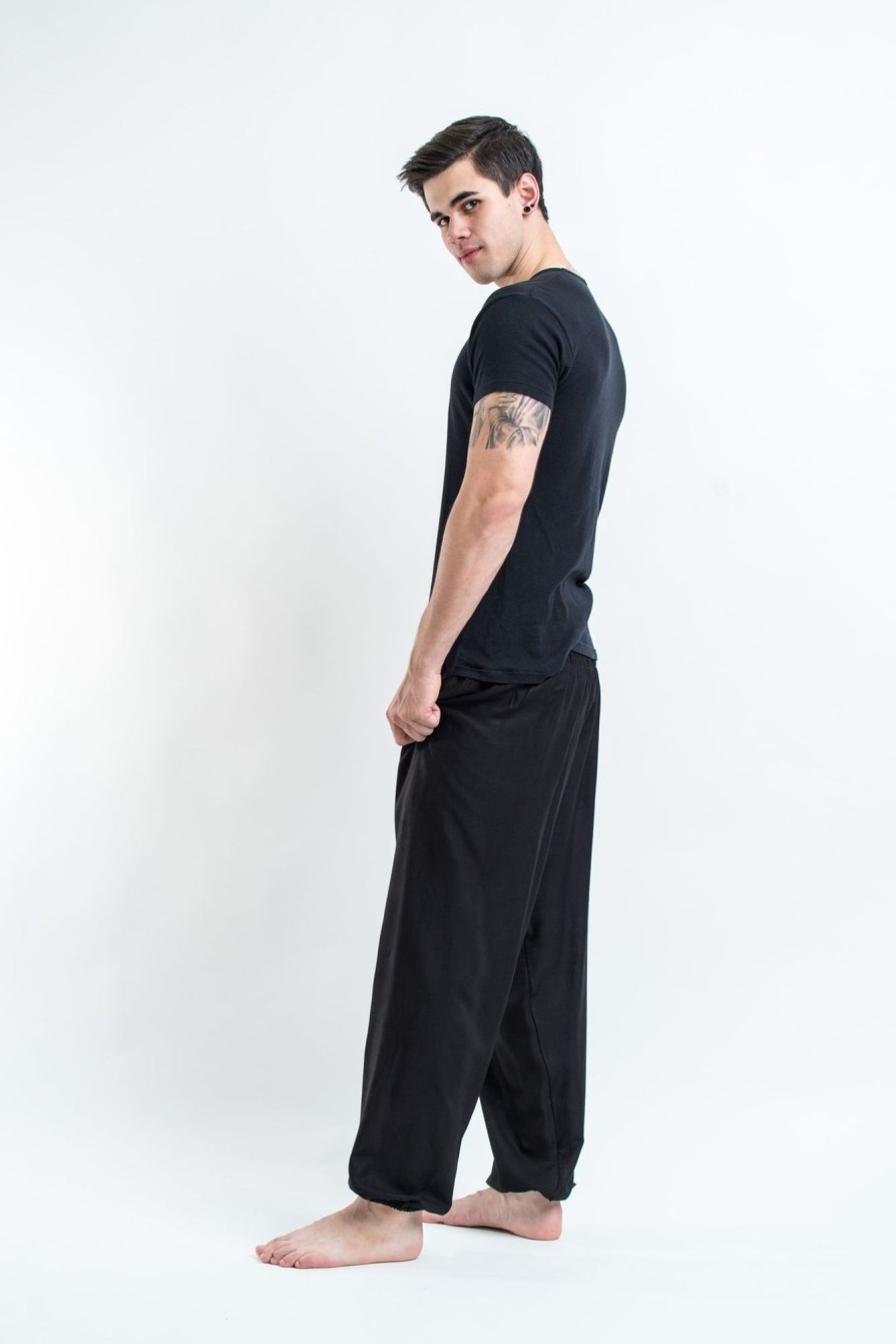 Men HaremPants | Solid Color Men'S Harem Pants In Black