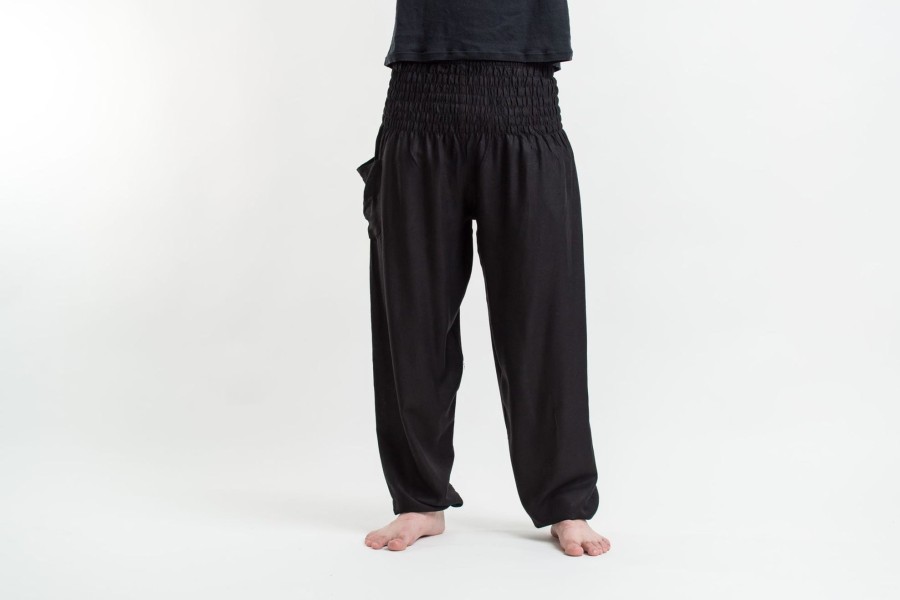 Men HaremPants | Solid Color Men'S Harem Pants In Black