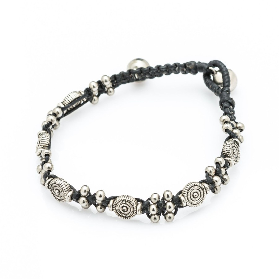 Accessories HaremPants | Hill Tribe Bead And Tribal Charm Bracelets Silver