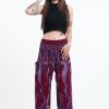 Women HaremPants | Paisley Feathers Women'S Harem Pants In Red