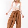 Women HaremPants | Genie Women'S Cotton Harem Pants In Brown