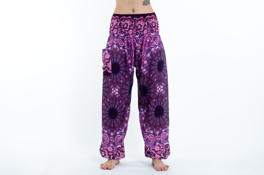 Women HaremPants | Paisley Mandalas Women'S Harem Pants In Purple