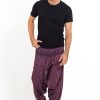 Men HaremPants | Hill Tribe Elephant Men'S Elephant Pants In Purple