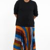 Plus Size HaremPants | Plus Size Boho Striped Drop Crotch Men'S Harem Pants In Rust