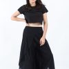 Women HaremPants | Women'S Cotton Tulip Palazzo Pants In Black