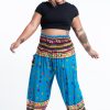 Plus Size HaremPants | Plus Size Triangles Women'S Harem Pants In Ocean Blue