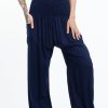 Women HaremPants | Solid Color Women'S Tall Harem Pants In Blue