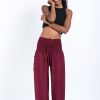 Women HaremPants | Solid Color Women'S Harem Pants In Red