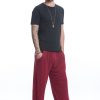 Men HaremPants | Cotton Men Harem Pants In Solid Red