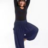 Plus Size HaremPants | Plus Size Solid Color Women'S Harem Pants In Blue