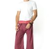 Men HaremPants | Unisex Thai Fisherman Pants In Red Rose