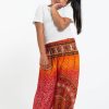 Kids HaremPants | Tribal Chakras Kids Harem Pants In Orange