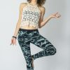 Women HaremPants | Marble Tie Dye Cotton Leggings In Dark Teal