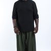 Men HaremPants | Plus Size Solid Color Men'S Harem Pants In Dark Green