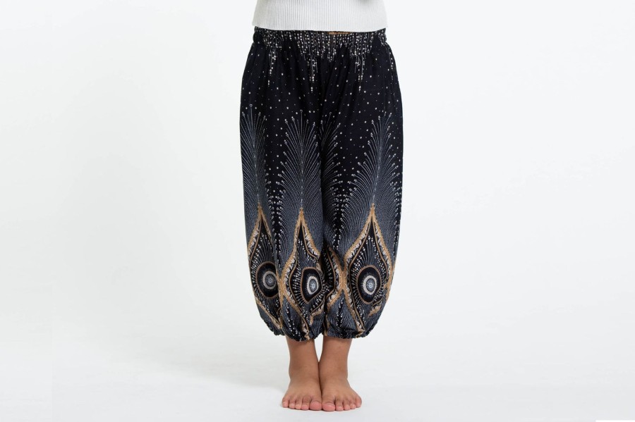 Kids HaremPants | Diamond Peacock Kids Harem Pants In Black