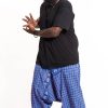 Men HaremPants | Plus Size Hill Tribe Elephant Men'S Elephant Pants In Blue