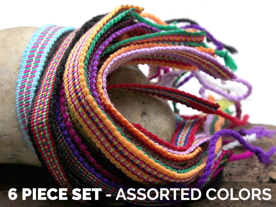 Accessories HaremPants | Friendship Loomed String Bracelet 6 Pcs. Pack Multi