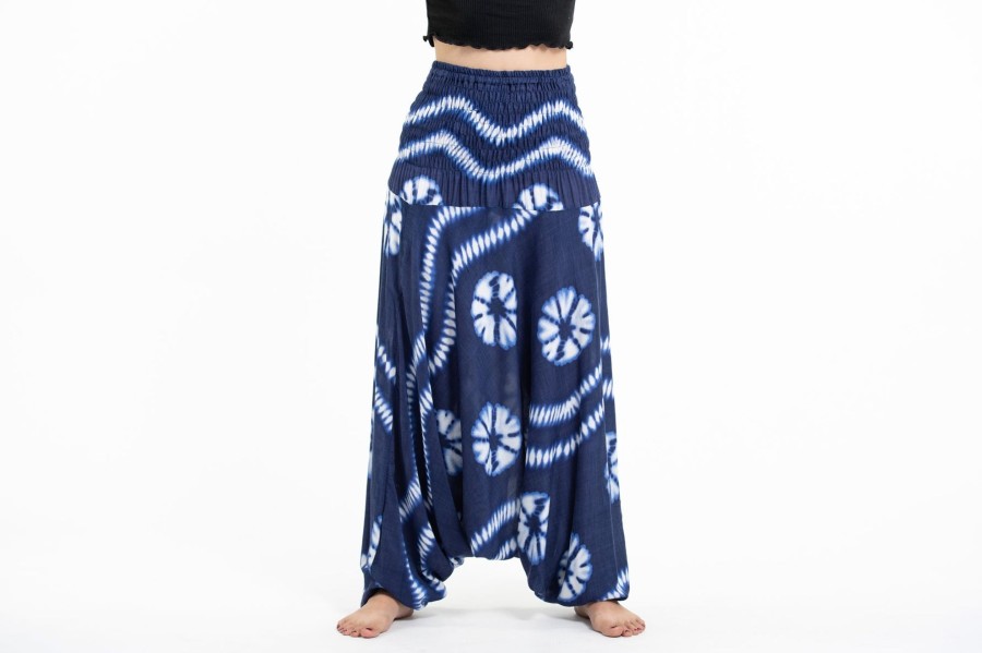 Women HaremPants | Tie Dye 2-In-1 Jumpsuit Harem Pants In Indigo