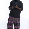 Men HaremPants | Plus Size Paisley Men'S Harem Pants In Purple