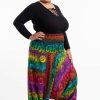 Women HaremPants | Plus Size Rainbow Elephant 2-In-1 Jumpsuit Elephant Pants In Purple