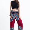 Women HaremPants | Peony Mandalas Women'S Harem Pants In Red