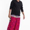 Plus Size HaremPants | Plus Size Triangles Men'S Harem Pants In Pink