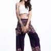 Women HaremPants | Vines Women'S Harem Pants In Purple