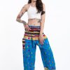 Women HaremPants | Triangles Women'S Harem Pants In Ocean Blue