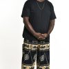 Plus Size HaremPants | Plus Size Turtle Print Men'S Harem Pants In Gold