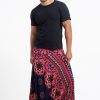 Men HaremPants | Lotus Mandalas Drop Crotch Men'S Harem Pants In Navy