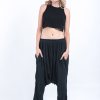 Women HaremPants | Women'S Crinkled Hill Tribe Cotton Harem Pants In Black