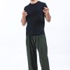 Men HaremPants | Solid Color Men'S Harem Pants In Dark Green