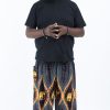 Men HaremPants | Plus Size Peacock Elephant Men'S Elephant Pants In Black