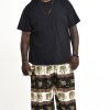 Men HaremPants | Plus Size Elephant Bliss Men'S Elephant Pants In Black