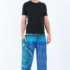 Men HaremPants | Tribal Chakras Men'S Harem Pants In Blue