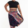 Plus Size HaremPants | Plus Size Triangles 2-In-1 Jumpsuit Harem Pants In Navy