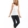 Women HaremPants | Super Soft Sure Design Women'S Tank Tops White