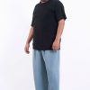 Plus Size HaremPants | Plus Size Solid Color Drawstring Men'S Yoga Massage Pants In Blue Gray