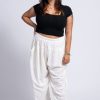 Women HaremPants | Plus Size Genie Women'S Cotton Harem Pants In White