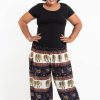 Women HaremPants | Plus Size Elephant Bliss Women'S Elephant Pants In Navy