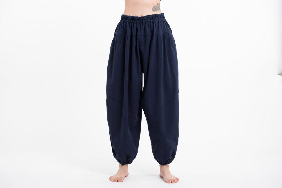 Women HaremPants | Genie Women'S Cotton Harem Pants In Navy