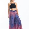 Women HaremPants | Geometric Mandalas Palazzo Style Harem Pants In Blue