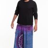 Men HaremPants | Plus Size Tribal Chakras Men'S Harem Pants In Purple