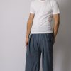 Men HaremPants | Unisex Thai Fisherman Pants In Blue Gray