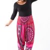 Plus Size HaremPants | Plus Size Tribal Chakras 2-In-1 Jumpsuit Harem Pants In Pink