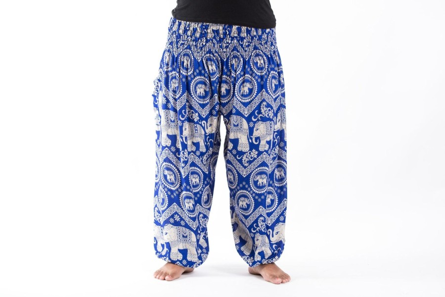 Women HaremPants | Plus Size Imperial Elephant Women'S Elephant Pants In Blue