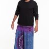 Plus Size HaremPants | Plus Size Tribal Chakras Men'S Harem Pants In Purple